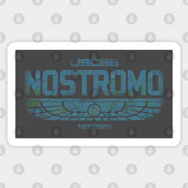 USCSS NOSTROMO Sticker by Randomart